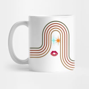 Mid Century pretty woman Mug